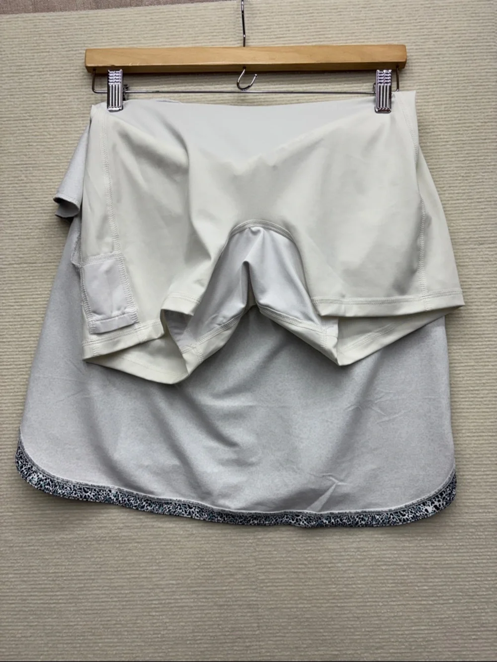 Peter MILLAR | Speckle Mini Skort teal black & White small 18”
